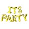 Italo It's Party Letter Balloon HB-IPG Golden
