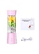 Generic USB Rechargeable Blender And Portable Juicer Cup H7790P Pink/Clear
