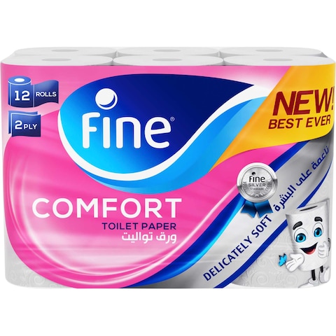 Fine Toilet Tissue 2Ply 180 Sheet X12