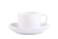 Generic 6-Piece Tea Cup And Saucer Set - White 180ml