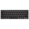 Ozone - English Keyboard Skin UK Layout For MacBook Pro 13'' 15 '' A1706/A1707 with Touch Bar - Black