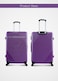 Lightweight 3-Pieces ABS Hard side Travel Luggage Trolley Bag Set with Lock for men / women / unisex Hard shell strong