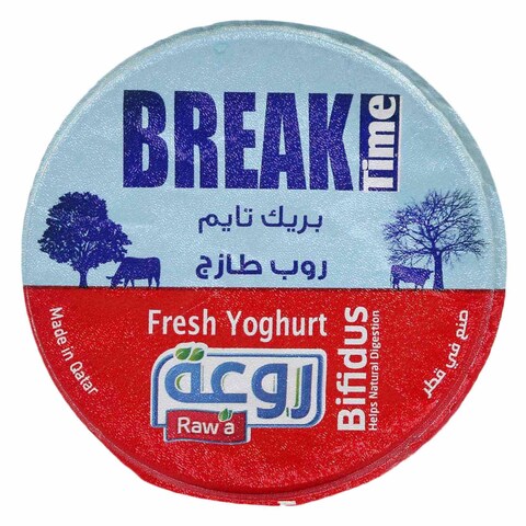 Raw&#39;a Break Time Low Fat Fresh Yoghurt 170g x Pack of 6