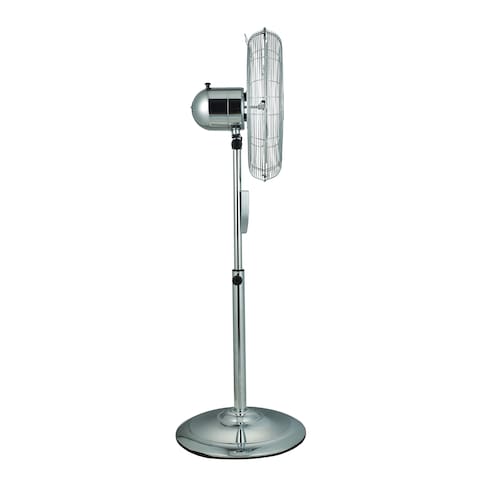 Crownline SF-401   16-Inch 4-Blades Metal Stand Fan, 3-Speed Levels, 7 Hours Timer with Remote Control