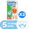 Molfix Diaper Pants Size 5 Junior 12-17kg White Jumbo 48 Diapers Pack of 2