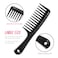 Hair Comb Wide Tooth For Styling - Black