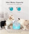 Jinou Cat Water Fountain - Made With Premium Quality Acrylic Glass - Pet Water Fountain With 3 Litre Water Tank- For Cats, Dogs &amp; Other Pets