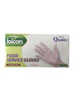 Buy falcon 100-Piece Powder Free Vinyl Falcon Gloves Clear Extra Large in UAE