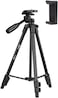 DMK T520 Adjustable Height (120cm) Tripod Stand Aluminum Alloy 3-Section &amp; 3-Way Pan Head Universal 1/4 Mounting with Mobile Holder &amp; Carrying Bag (Maximum Load-2kg)