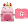 Nohoo Unicorn 3D  Bag + Bento Lunch Box-Pink