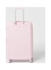 Partner 3-Piece Textured Checkered Luggage Trolley Set, Pink