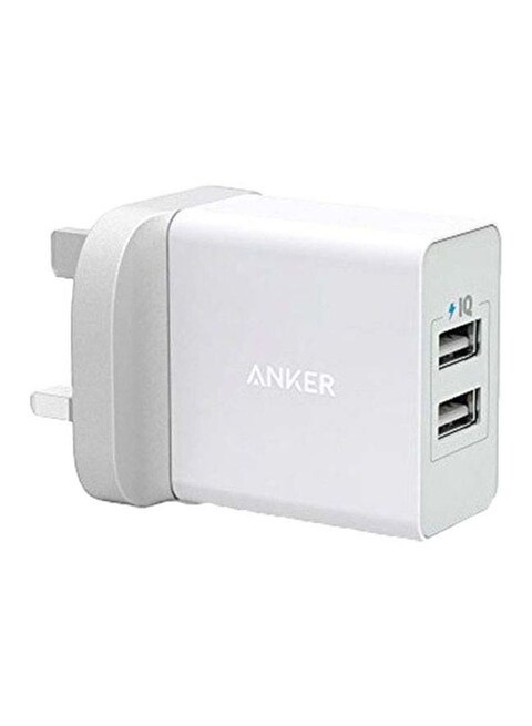Anker - USB Home Charger 2 Slots White B2021K21