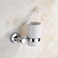 Modern 304 Stainless Steel Wall Mounted Toothbrush Cup Holder Bathroom Accessory by Wesda