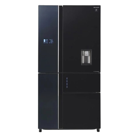 Sharp No-Frost Refrigerator - 650 Liters - Inverter Motor - Black - SJ-FSD910N-BK