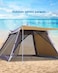 Yulan Camping Outdoors Tent, Dome Family Tent with Anti-Insect Anti-UV Waterproof Design, Easy Set-up, for Travel Hiking Beach,Yl21522-593