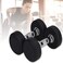 ULTIMAX Round Rubber Dumbbell Fitness Dumbbell Hand Weights Dumbbells Chrome Handle Dumbbell Professional Arm Muscle Exercise Equipment Gym and Home Fitness Equipment-1 Pcs (27.5Kg)