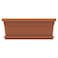 Cosmoplast Planter Terra Flower Pot With Tray Brown 76cm