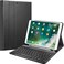 Ntech iPad 8Th Generation Case With Keyboard, iPad 10.2 2020 &amp; Air 3 10.5 Compatible - Slim Leather Folio Smart Cover For iPad 8, 2019 iPad 7 &amp; Air 3Rd Gen (10.2 Inch, Deep Black)
