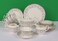 XIANGYU Dinner Set Porcelain Gold, 24pcs tea set; (12)pcs tea cup/saucer, (1) 10'5 flat plate, (6) 7'5 flat plate, (2) tea pot, (2) sugar pot, (1) milk pot. New Ceramic Bone China, The rich and colorf