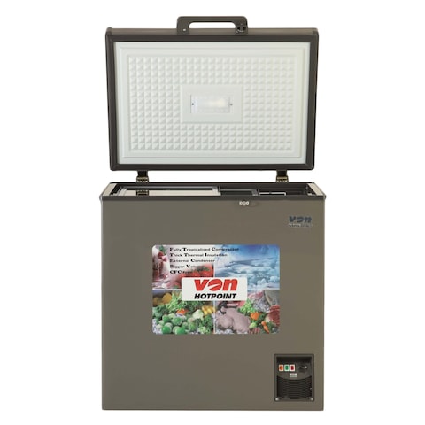 Von Hotpoint HCFS195SS Chest Freezer 150L Grey