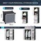 Jj-Boutique Portable Storage Cube Organizer Cube Storage Shelves Cube Shelf Room Organizer Clothes Storage Cubby Shelving Bookshelf Toy Organizer Cabinet, Black With Door (16 Cubes)
