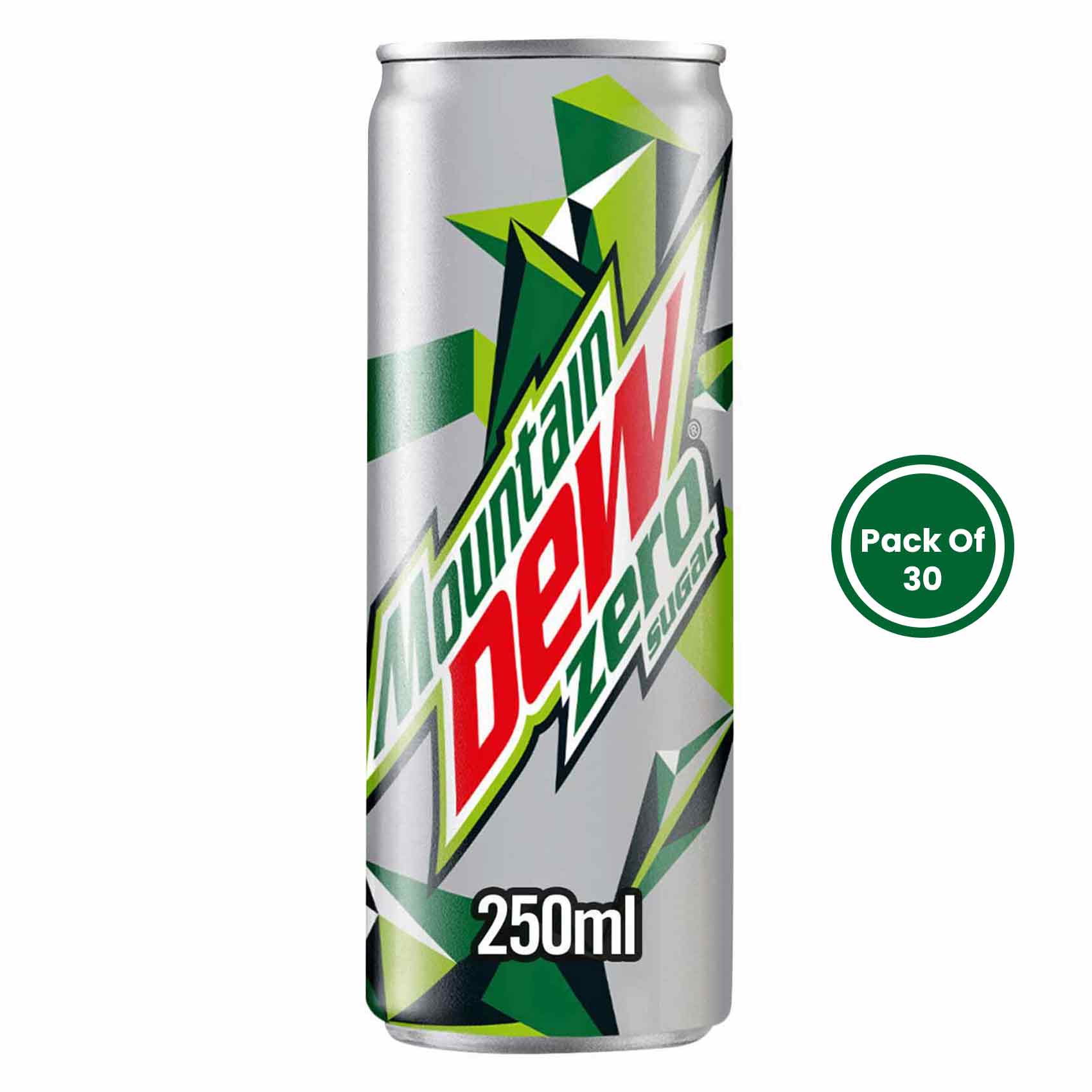 Mountain Dew Zero Sugar Energy Drink 250ml x Pack of 30