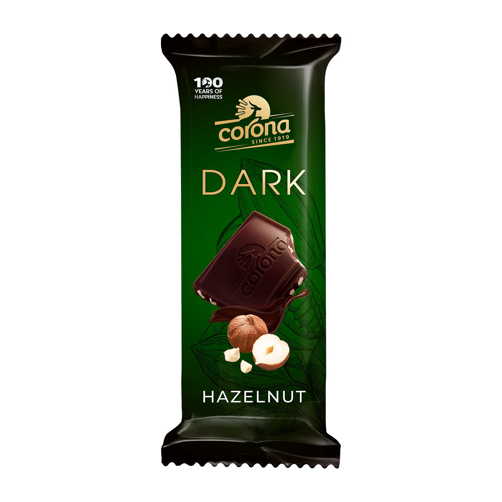 Corona Dark Chocolate with Hazelnut - 6 Pieces