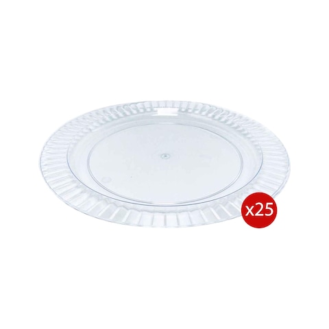 Tiba Lumiere Plastic Plates - Small - 25 Plates