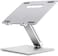 Upergo AP-2V Aluminum Height Adjustable Laptop Stand For Upto 11" - 15.6" Laptops, Ergonomic Laptop Stand For Desk, Aluminium Portable Laptop Riser Mount Stand For Laptop (Silver)