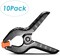 Coopic 10-Pack 2.5 Inch /6.5cm Black Backdrop Clamps For Nylon Muslin Paper Photo Background, Reflectors And Other Photography Purpose