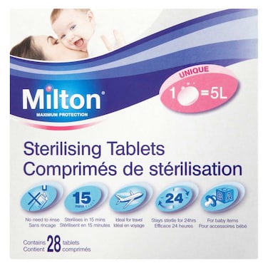 Milton Sterilising Tablets Pack of 28 Count