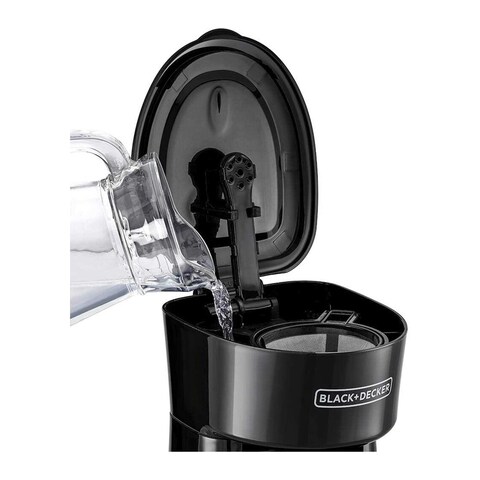 Black &amp; Decker Coffee Machine 650W - 360ml Travel Mug - Black - DCT10