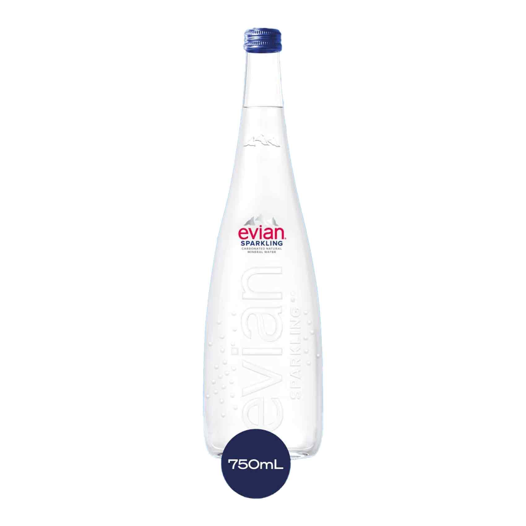 Evian Sparkling Water 750ml