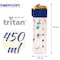 Eazy Kids Tritan Water Bottle w / Snack Box, T - Rex - Blue, 450ml