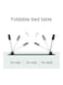 طاولة للكمبيوتر المحمول قابلة للطي وردي / أبيض / أسود 60x40x28سنتيمتر