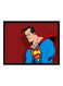 Spoil Your Wall Superman Pop Art Poster With Frame Red/Blue 55x40cm