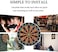 ULTIMAX Dart Board Set 34 cm Magnetic Dart Set with Dartboard and 6 Darts Sports Gifts for Kids and Adults, Easily Hangs Anywhere
