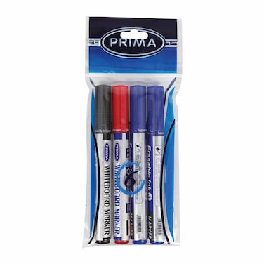 بريما أقلام سبورة متنوعة - 4 أقلام