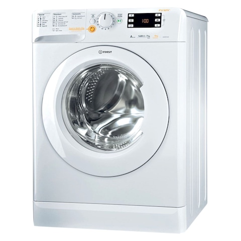 Indesit Front Loading Washing Machine 7kg With Dryer 5kg XWDE751480XWUK White