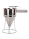 Mylifeunit Stainless Steel Pancake Batter Dispenser Silver 24cm