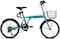 ITG Mogoo Icon 6 Speed Folding Bike With Lock And Head Light 20 Inch, Green