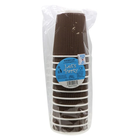 LETS PARTY RIPPLE PAPER CUP 330ML