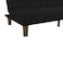 In House Maria 2 In 1 Sofabed Velvet Upholstered - Black