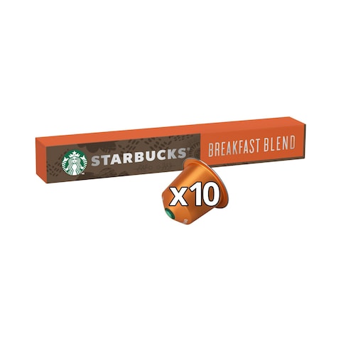 Buy Starbucks Breakfast Blend Medium Roast Coffee Capsules 56g in UAE