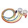 Generic-Refrigerant Manifold Gauge Set Air Conditioning Tools with Hose and Hook for R12 R22 R404A R134A