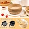 SMART_BUY 100 PCS Round, Air Fryer Liner Disposable Parchment Sheets Grease and Water Proof Non Stick Baking for Baking Cooking, Roasting, Microwave 16cm/6.3In paper brown