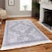 In House Velvet Turkish Rectangular Decorative Carpet - Grey - 120x80cm
