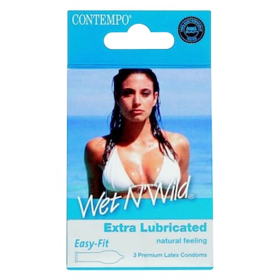 Contempo Condom Wet N' Wild 5Th 3'S