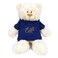 Caravaan - Cream Teddy With Eid Mubarak Blue Hoodie 38cm
