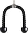 Maxstrength Barbel Machine Cable Attachment Pro Grip Revolving Non Slip Handle Bar Pro Grip Revolving Pull Down Lat Bar-Silver, For Bicep Tricep